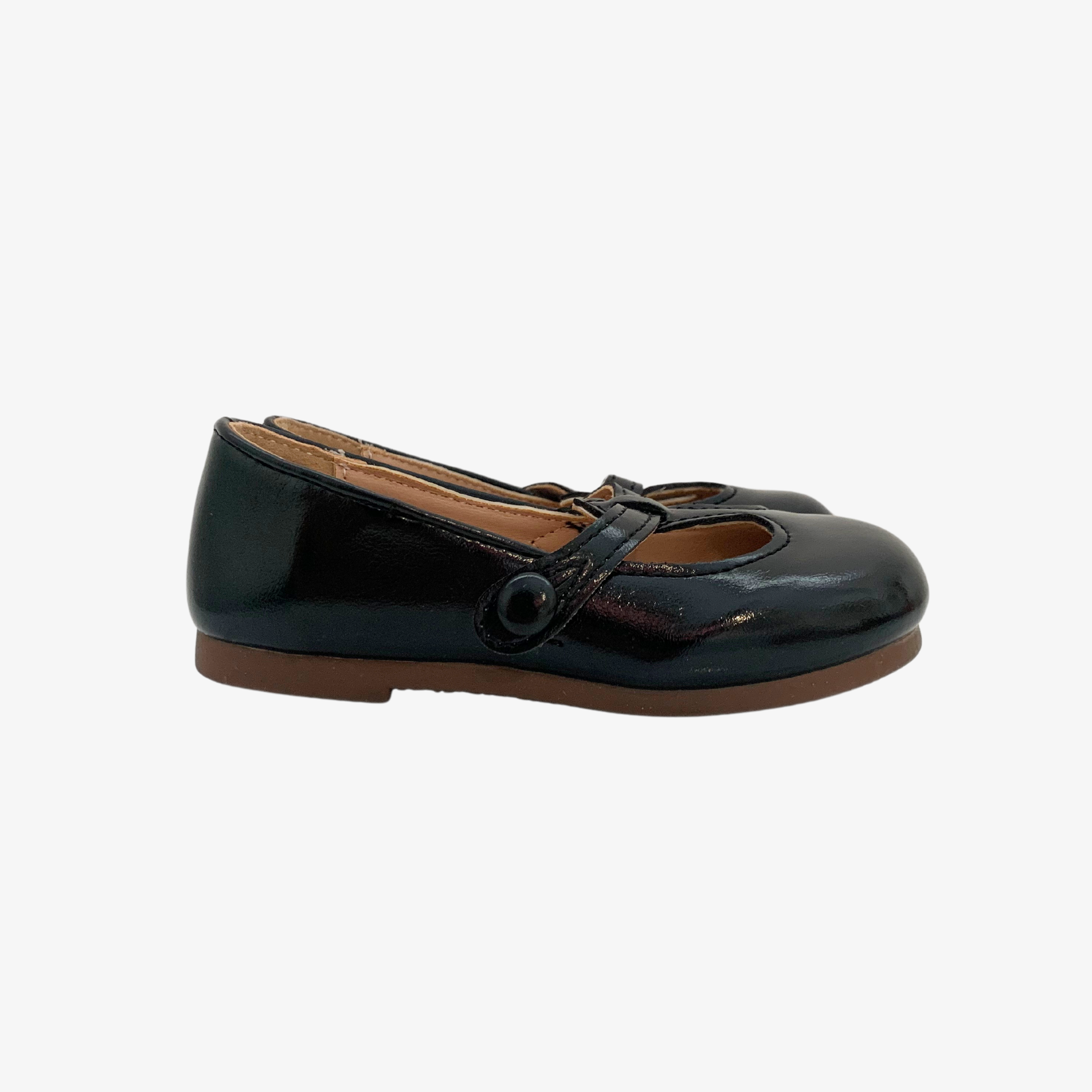 Girls Mary Jane Flats Vintage Style Children's Shoes Black 2.5 / Black Girls Mary Jane Flats Vintage Style Children's Shoes Black 2.5 / Black