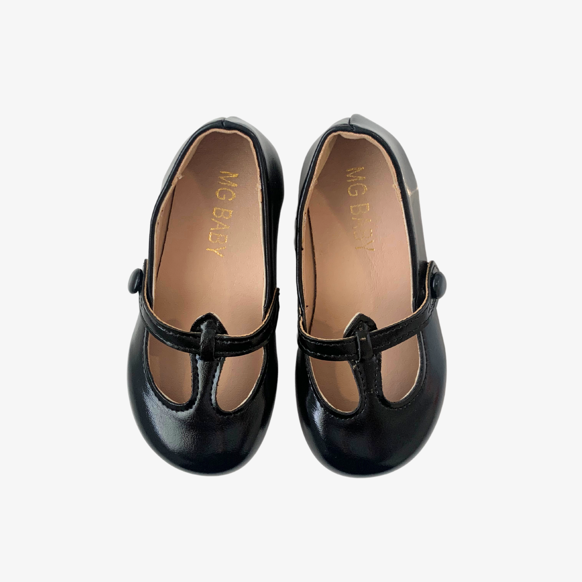 Girls Mary Jane Flats Vintage Style Children's Shoes Black 2.5 / Black Girls Mary Jane Flats Vintage Style Children's Shoes Black 2.5 / Black
