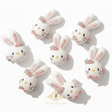 Girls Plush Embroidered Bunny Hair Clip-on Hair Accessory