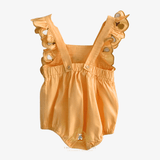 Girls Romper Bubble One-piece Pears Embroidery