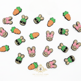Kids Shoes Charms for Crocs Style Clogs Slip-ons Cool Bunnies