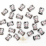 Kids Shoes Charms for Crocs Style Clogs Slip-ons Farm Cows