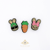 Kids Shoes Charms for Crocs Style Clogs Slip-ons Cool Bunnies