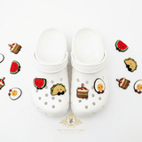 Kids Shoes Charms for Crocs Style Clogs Slip-ons Food Characters