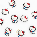 Kids Shoes Charms for Crocs Style Clogs Slip-ons Hello Kitty