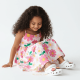 Kids Shoes Charms for Crocs Style Clogs Slip-ons Peace Love Flower Power