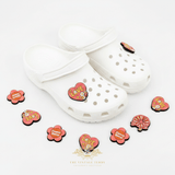 Kids Shoes Charms for Crocs Style Clogs Slip-ons Peace Love Flower Power