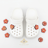 Kids Shoes Charms for Crocs Style Clogs Slip-ons Peace Love Flower Power
