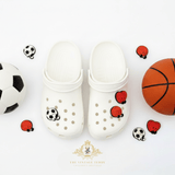 Kids Shoes Charms for Crocs Style Clogs Slip-ons Sports Soccer Heart Basketball