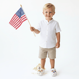 Kids Shoes Charms for Crocs Style Clogs Slip-ons Stars & Stripes Americana