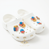 Kids Shoes Charms for Crocs Style Clogs Slip-ons Stars & Stripes Americana