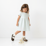 Girls Mary Jane Flats Vintage Style Children's Shoes Floral Embroidered Chocolate Brown
