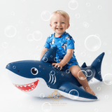 Boys One-Piece Swimsuit Happy Shark