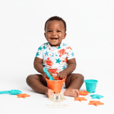 Boys One-Piece Swimsuit Little Crab & Starfish