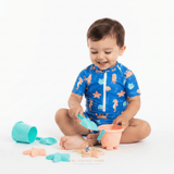 Boys One-Piece Swimsuit Sea Horses & Friends