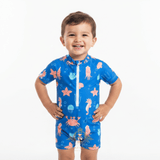Boys One-Piece Swimsuit Sea Horses & Friends