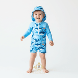 Boys One-Piece Swimsuit Mr. Whale & Friends