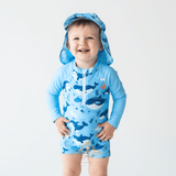 Boys One-Piece Swimsuit Mr. Whale & Friends