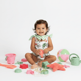 Girls One-Piece Swimsuit Botanical Flowers