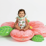 Girls One-Piece Swimsuit Botanical Flowers