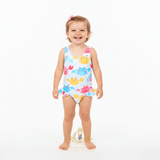 Girls One-Piece Swimsuit Happy Little Crab
