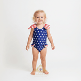 Girls One-Piece Swimsuit Stars & Stripes