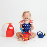 Girls One-Piece Swimsuit Stars & Stripes