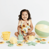 Girls One-Piece Swimsuit Little Sunflowers