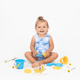 Girls Two-Piece Swimsuit Daisy Flowers