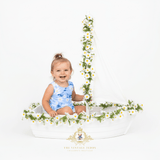 Girls Two-Piece Swimsuit Daisy Flowers
