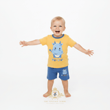 Boys T-Shirt & Shorts 2-Piece Matching Set Dino Land