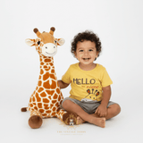 Boys T-Shirt & Shorts 2-Piece Matching Set Hello my Friend, Giraffe