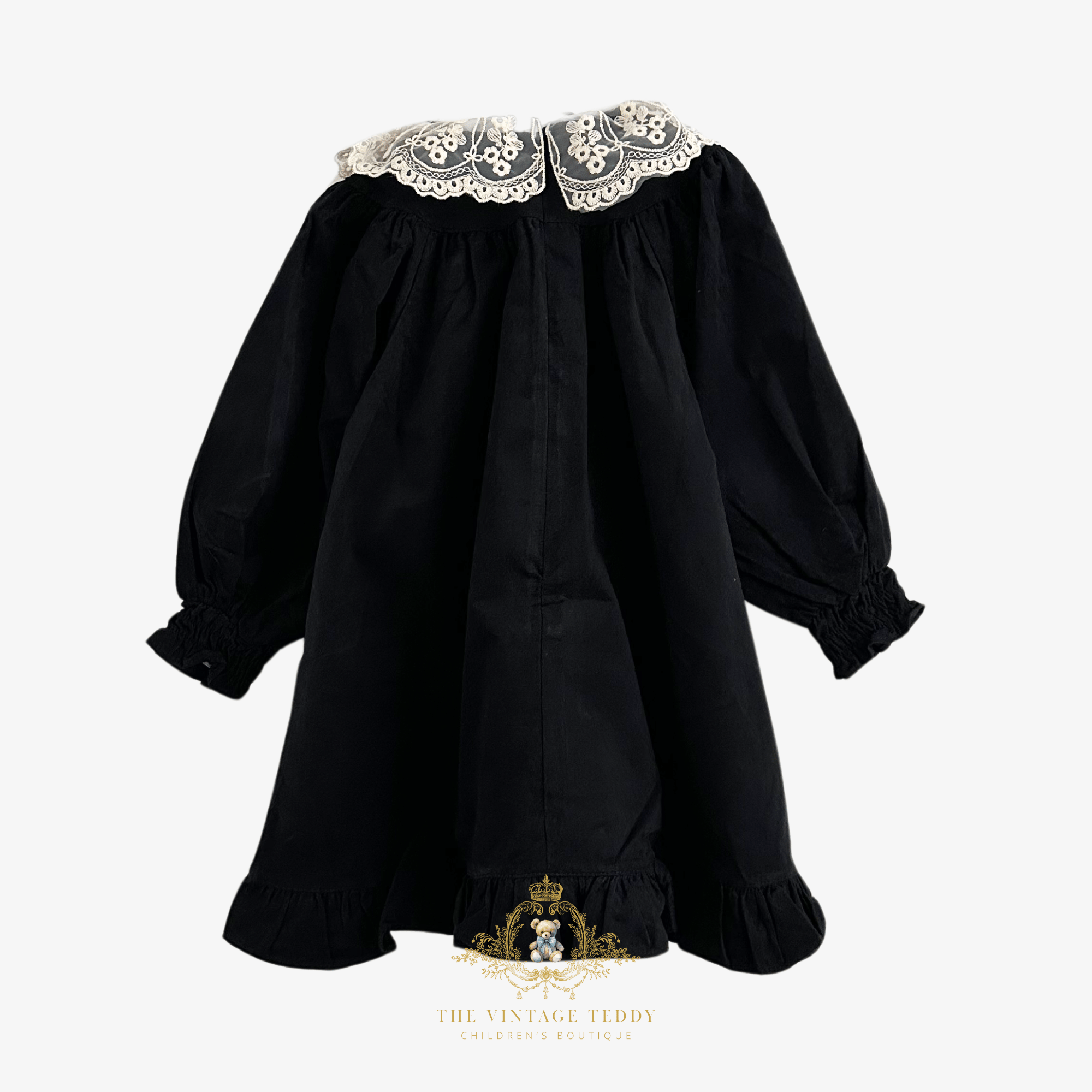 black teddy dress Pretty Girls Lace Bib Collar Peasant Color:Rose Gold White And Black Sliver anime events Macys12