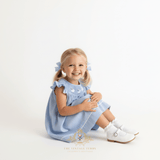 Girls Smocked Sheep Embroidery Dress