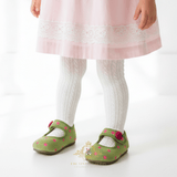 Girls Flats Children's Shoes Kids Shoes Green & Pink