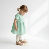 Girls Flats Children's Shoes Kids Shoes Mauve & Aqua Polkadots