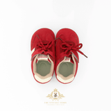 Boys Sneakers Children's Shoes Kicks Athletic Sports Stripes Red & White