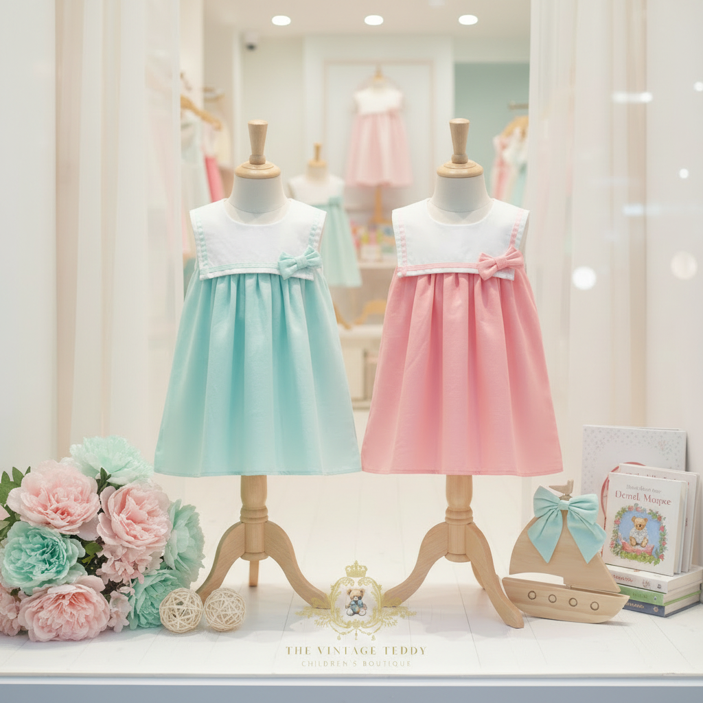 Girls Sailor Dress Boutique Window Display - Saturated