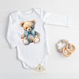Children's Custom Graphic Onesies The Vintage Teddy