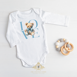 Custom Graphic Designed Baby Onesies The Vintage Teddy™ Teddy Love