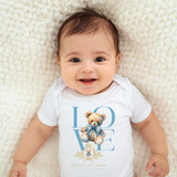 Custom Graphic Designed Baby Onesies The Vintage Teddy™ Teddy Love