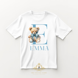 Children's Custom Graphic Tees The Vintage Teddy Personalized Name