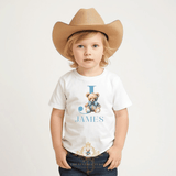 Children's Custom Graphic Tees The Vintage Teddy™ Personalized Name