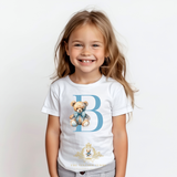 Children's Custom Graphic Tees The Vintage Teddy Letters
