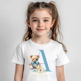 Children's Custom Graphic Tees The Vintage Teddy Letters