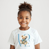 Children's Custom Graphic Tees The Vintage Teddy™ Teddy Love