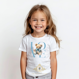 Children's Custom Graphic Tees The Vintage Teddy™ Teddy Love