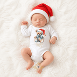 Baby Onesie Baby's First Christmas 2026 Featuring The Vintage Teddy™