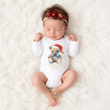 Baby Onesie Baby's First Christmas 2026 Featuring The Vintage Teddy™