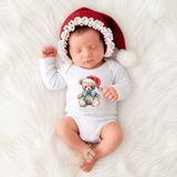 Baby Onesie Baby's First Christmas 2026 Featuring The Vintage Teddy™
